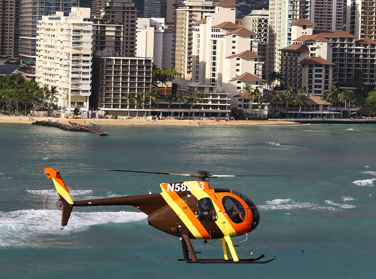 Helicopter Views of Honolulu
